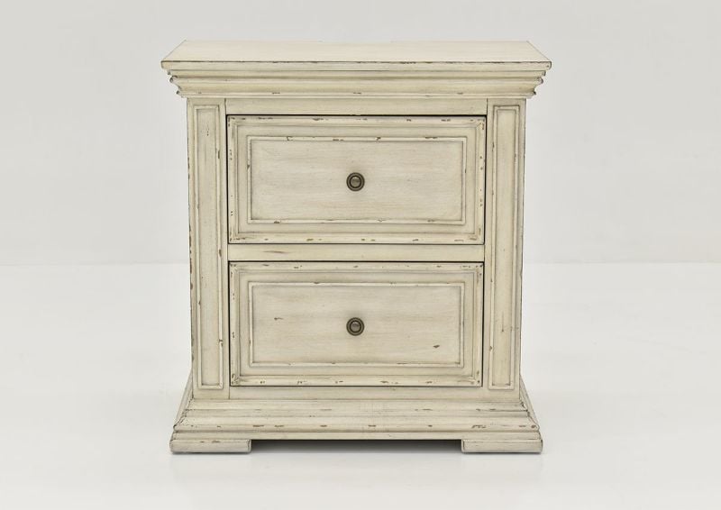 White Big Valley Nightstand by Liberty Furniture Showing the Front View | Home Furniture Plus Bedding