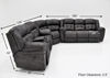 Picture of Denton Power Reclining Sectional Sofa - Gray