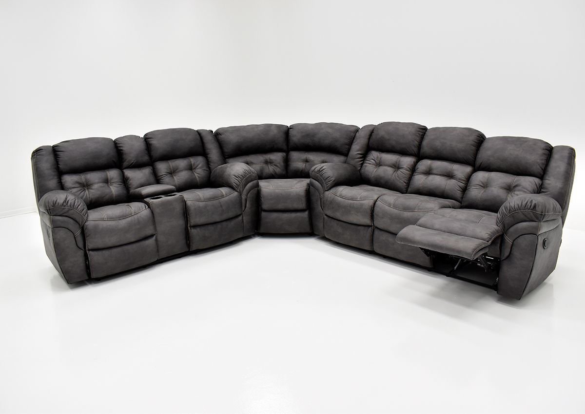 Sectional sofa with 4 recliners new arrivals