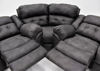 Gray Denton POWER Reclining Sectional Sofa Set by HomeStretch Showing the Wedge, Made in the USA | Home Furniture Plus Bedding