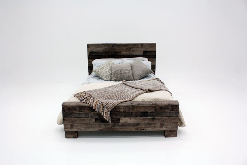 Derekson King Size Bed Gray Brown Home Furniture Plus Bedding and Mattress Center