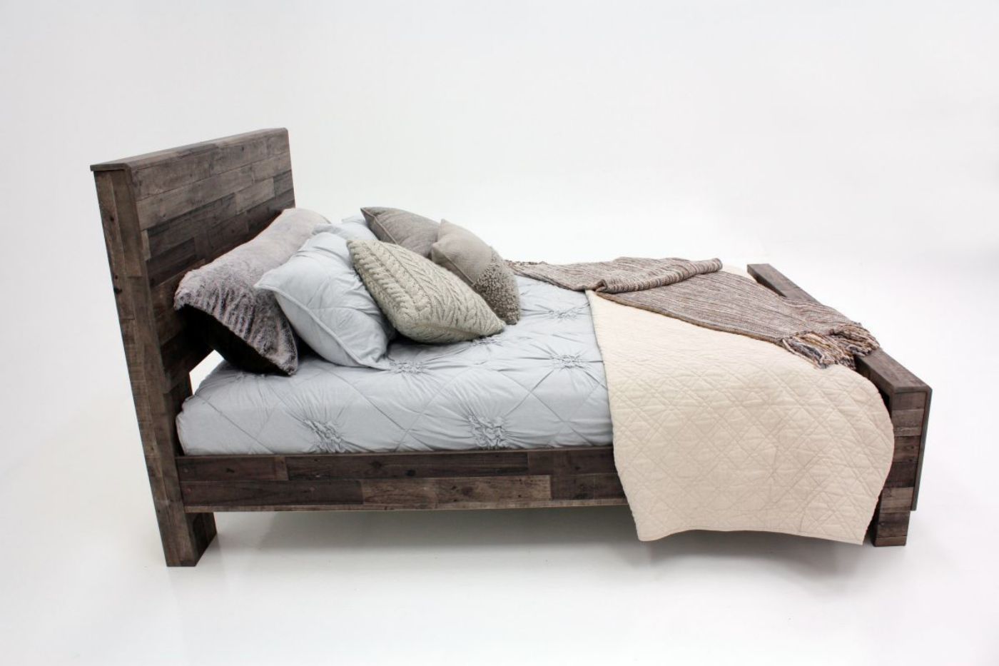 Side View of the Derekson King Size Bed by Ashley Furniture | Home Furniture Plus Bedding