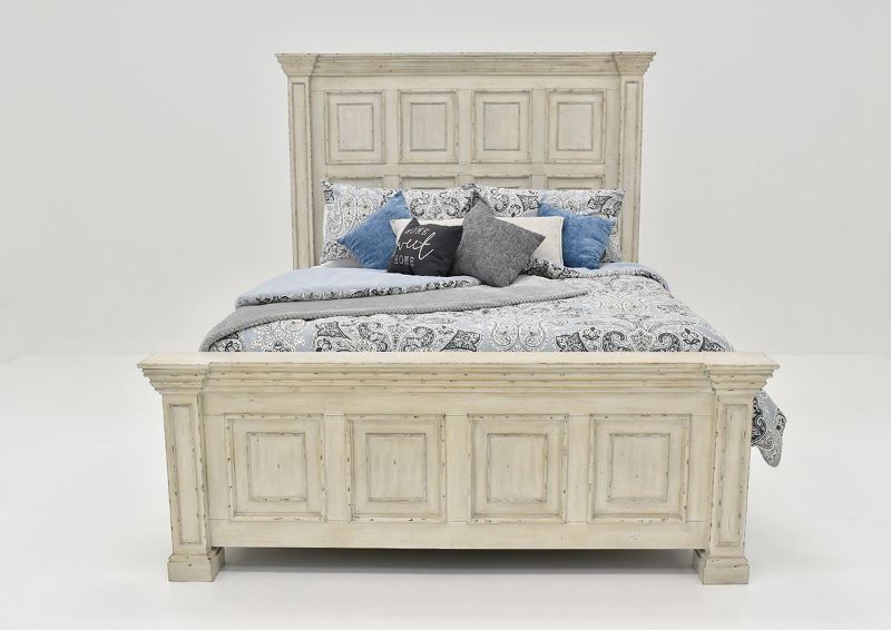 White Big Valley Queen Size Bed by Liberty Furniture Showing the Front View | Home Furniture Plus Bedding