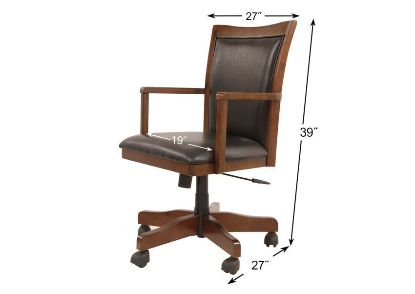 Hamlyn Home Office Desk Chair Brown Home Furniture