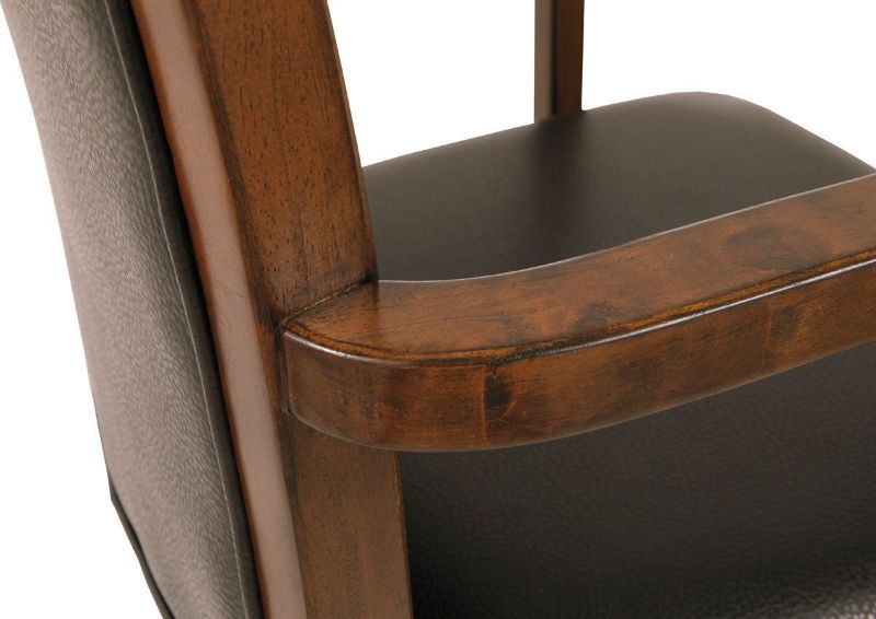 Brown Hamlyn Home Office Desk Chair by Ashley Showing the Chair Details | Home Furniture Plus Bedding