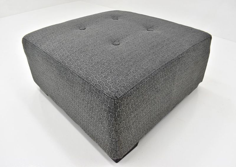 Dove Gray Crosby Cocktail Ottoman by Franklin Showing the Angle, Made in the USA | Home Furniture Plus Bedding