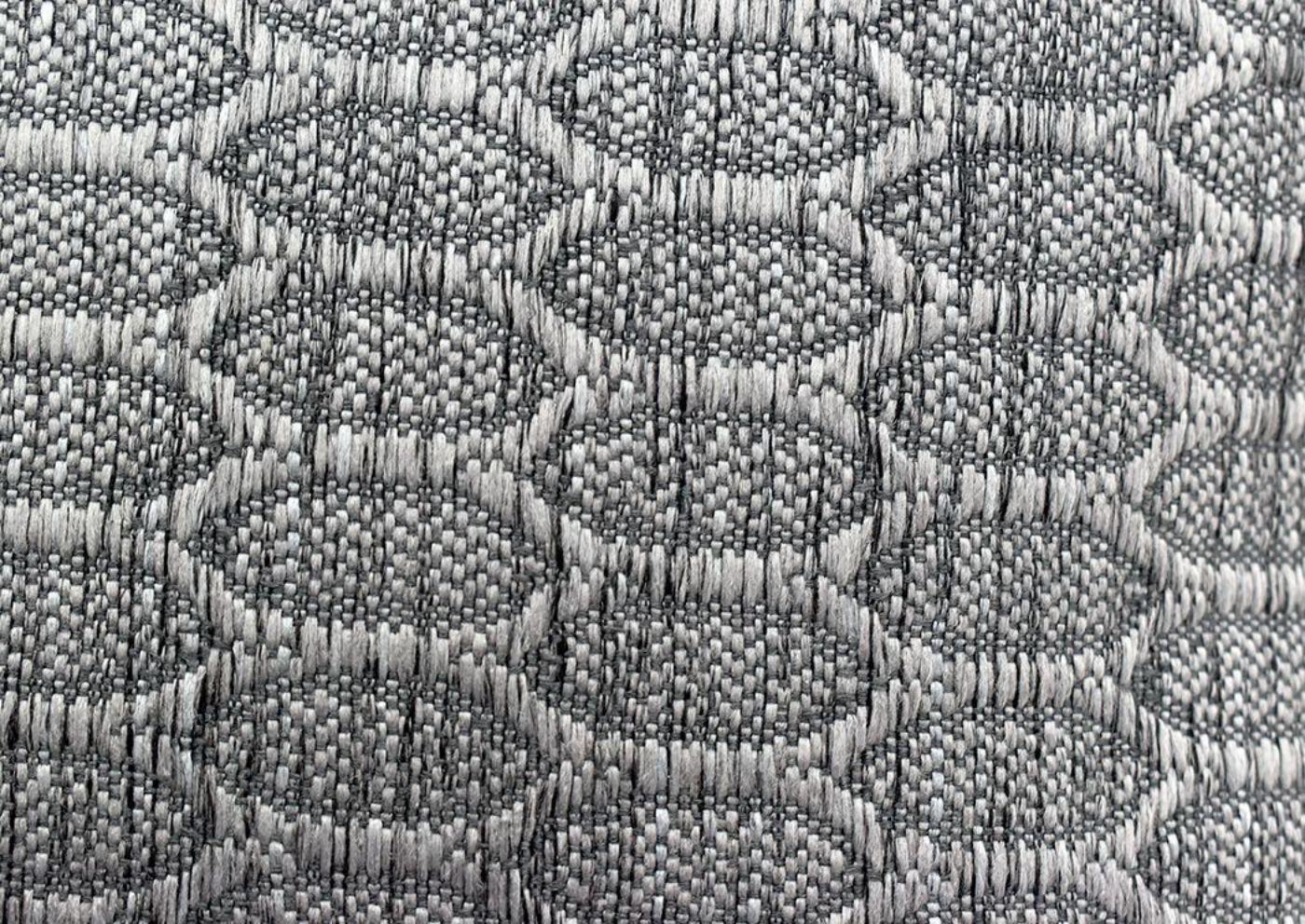 Dove Gray Crosby Cocktail Ottoman by Franklin Showing the Upholstery Pattern Detail, Made in the USA | Home Furniture Plus Bedding