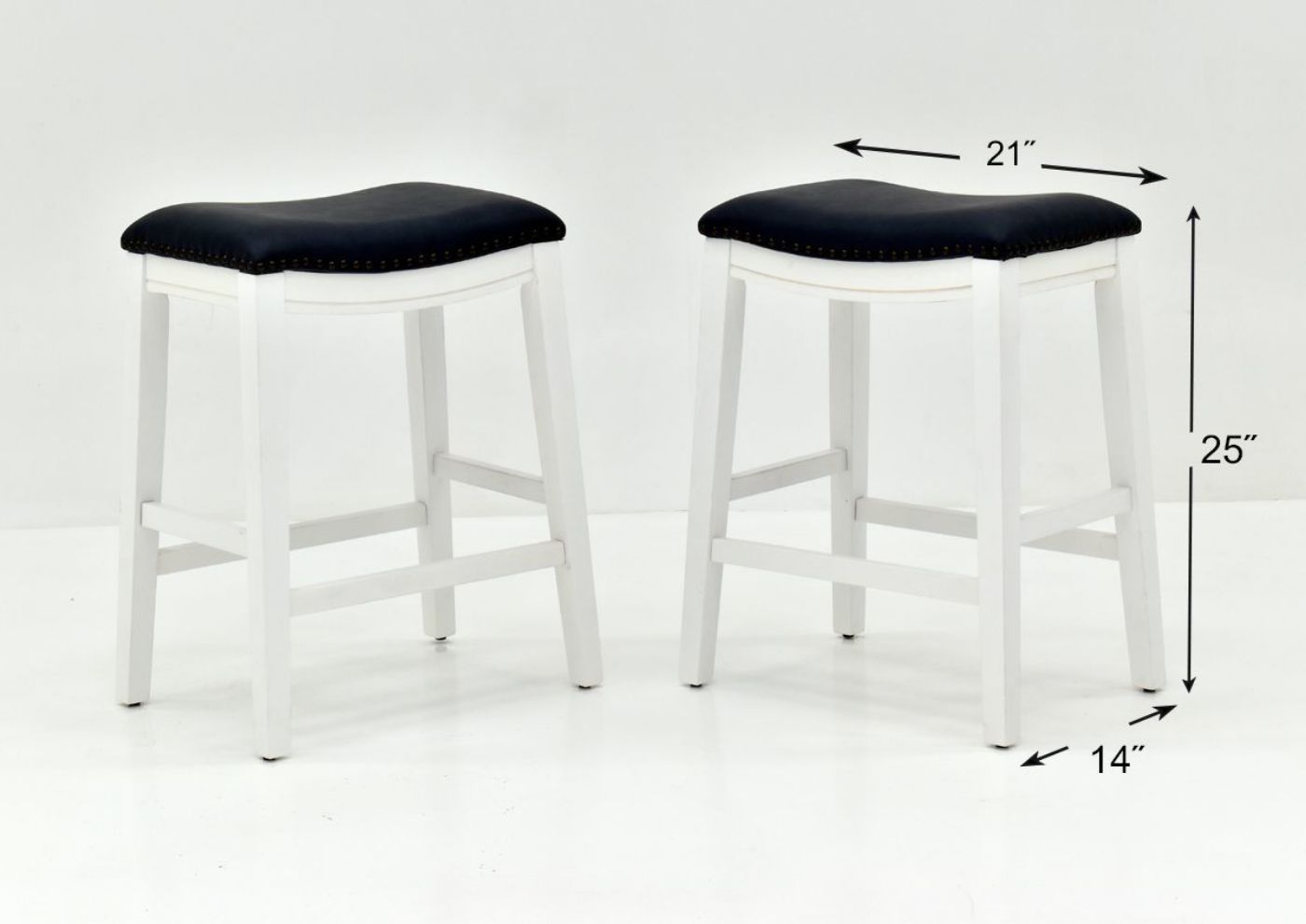 Dexter 24 Inch Bar Height Barstool by Kith Furniture Showing the Dimensions, Made in the USA | Home Furniture Plus Bedding