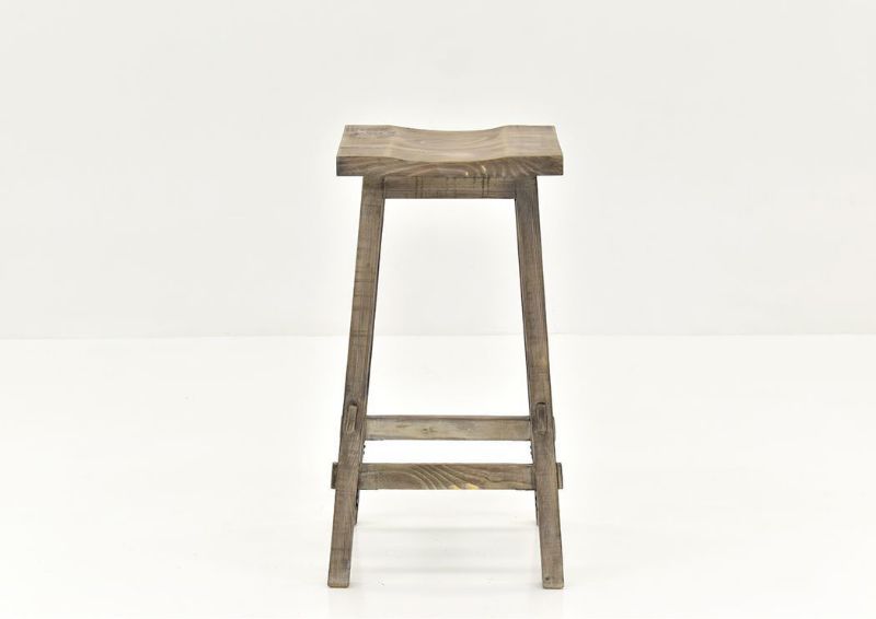 Gray Trent 30 Inch Barstool by Vintage Showing the Front View | Home Furniture Plus Bedding