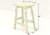 Rustic White Trent 24 Inch Barstool by Vintage Showing the Dimensions | Home Furniture Plus Bedding