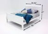 Picture of Louis Philippe Full Size Bedroom Set - White