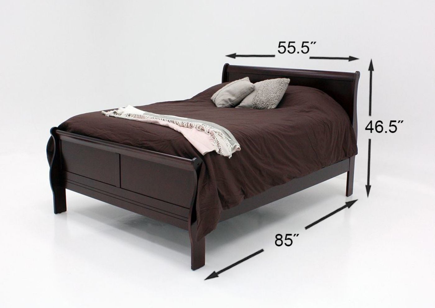 Picture of Louis Philippe Full Sleigh Bedroom Set