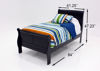 Picture of Louis Philippe Twin Size Bedroom Set - Black