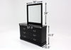 Picture of Louis Philippe Twin Size Bedroom Set - Black