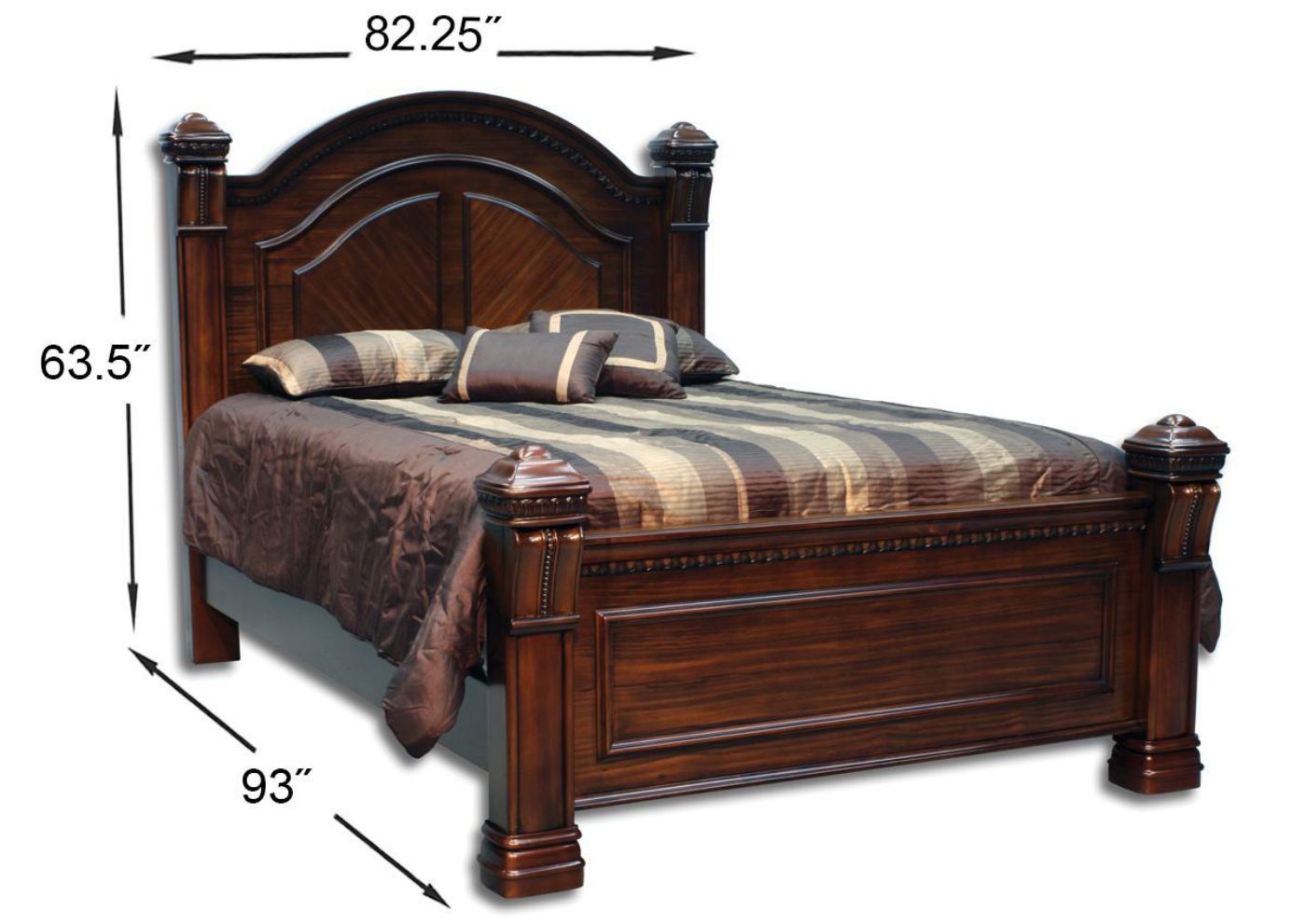 Picture of Isabella King Bed - Brown