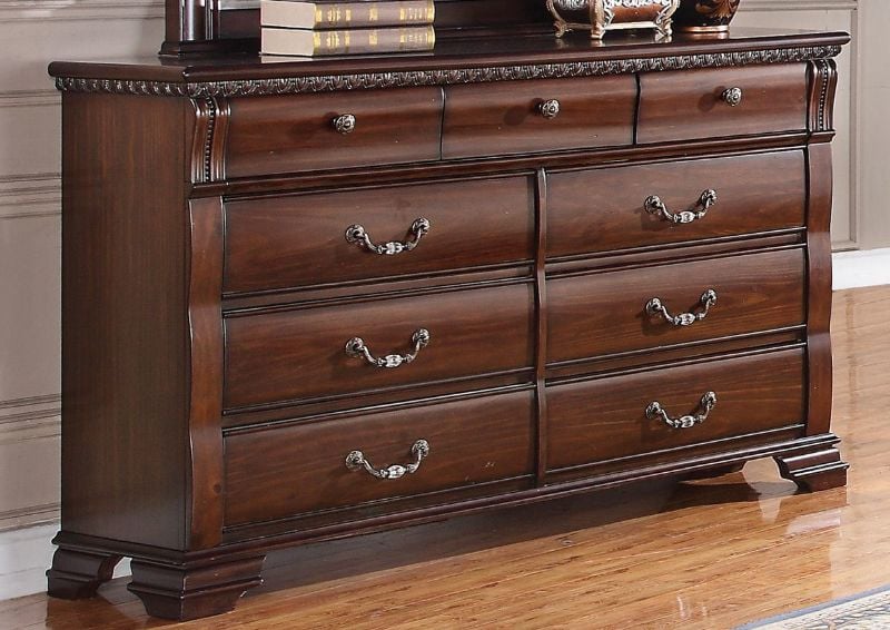 Picture of Isabella Dresser with Mirror - Brown