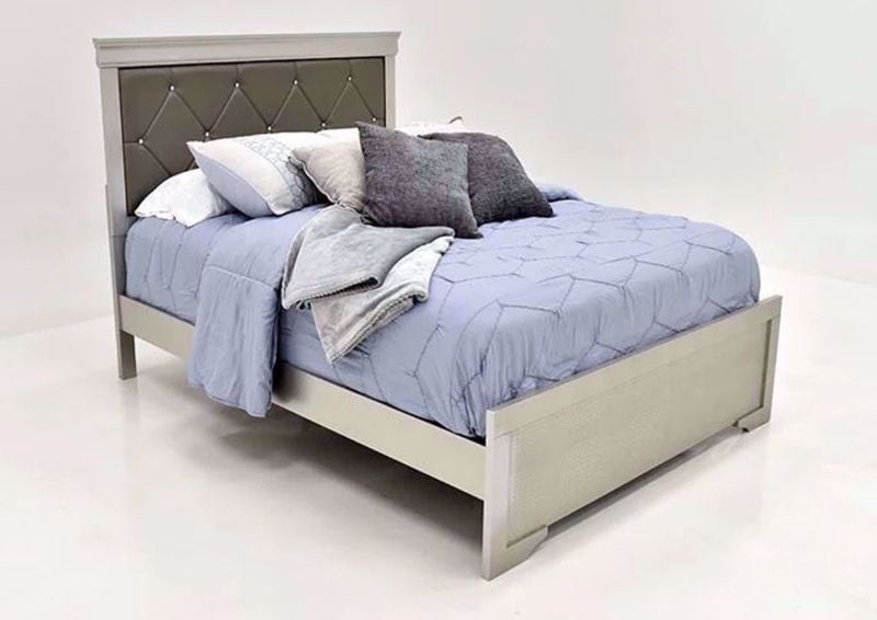 Picture of Amalia Full Size Upholstered Bed - Silver
