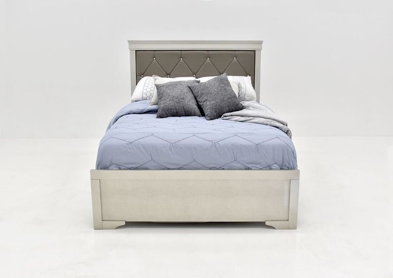Picture of Amalia Full Size Upholstered Bed - Silver