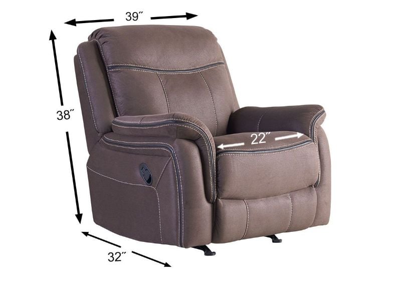 Picture of Champion Rocker Recliner - Brown