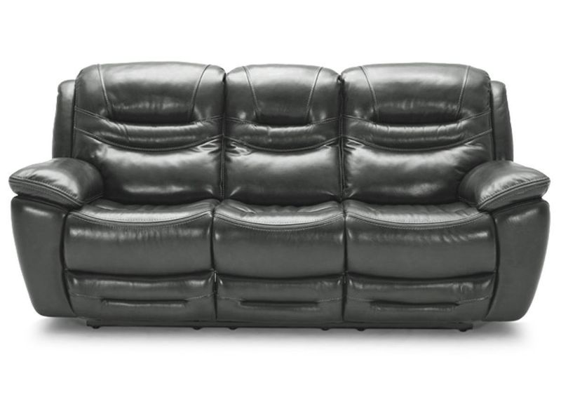 Gray Dallas POWER Reclining Sofa Showing the Front View | Home Furniture Plus Bedding