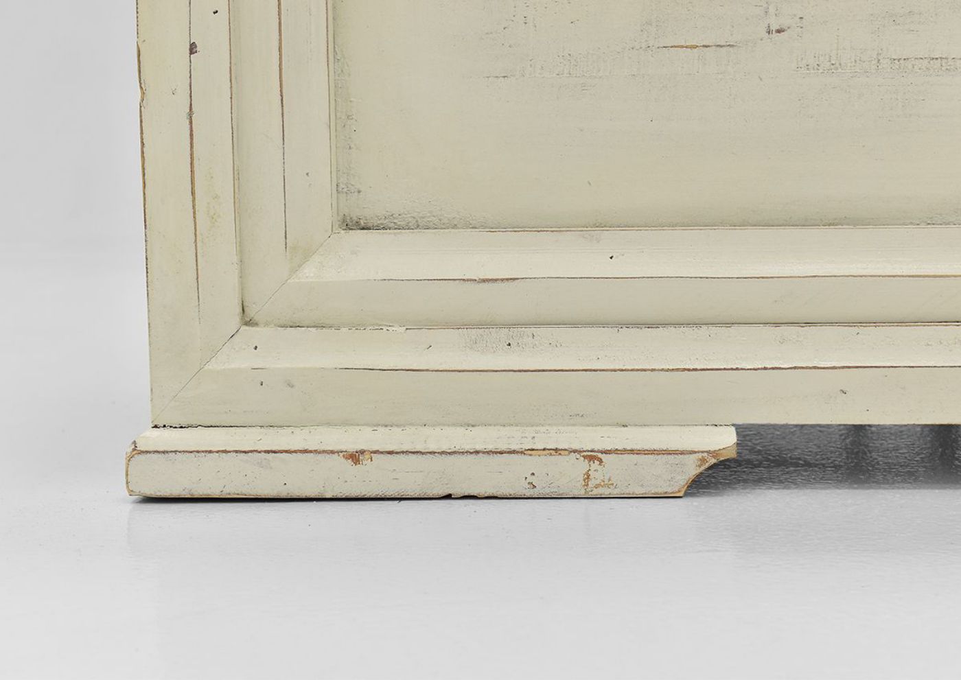 White Westgate Queen Size Panel Bed by Vintage Furniture Showing the Foot Base | Home Furniture Plus Bedding