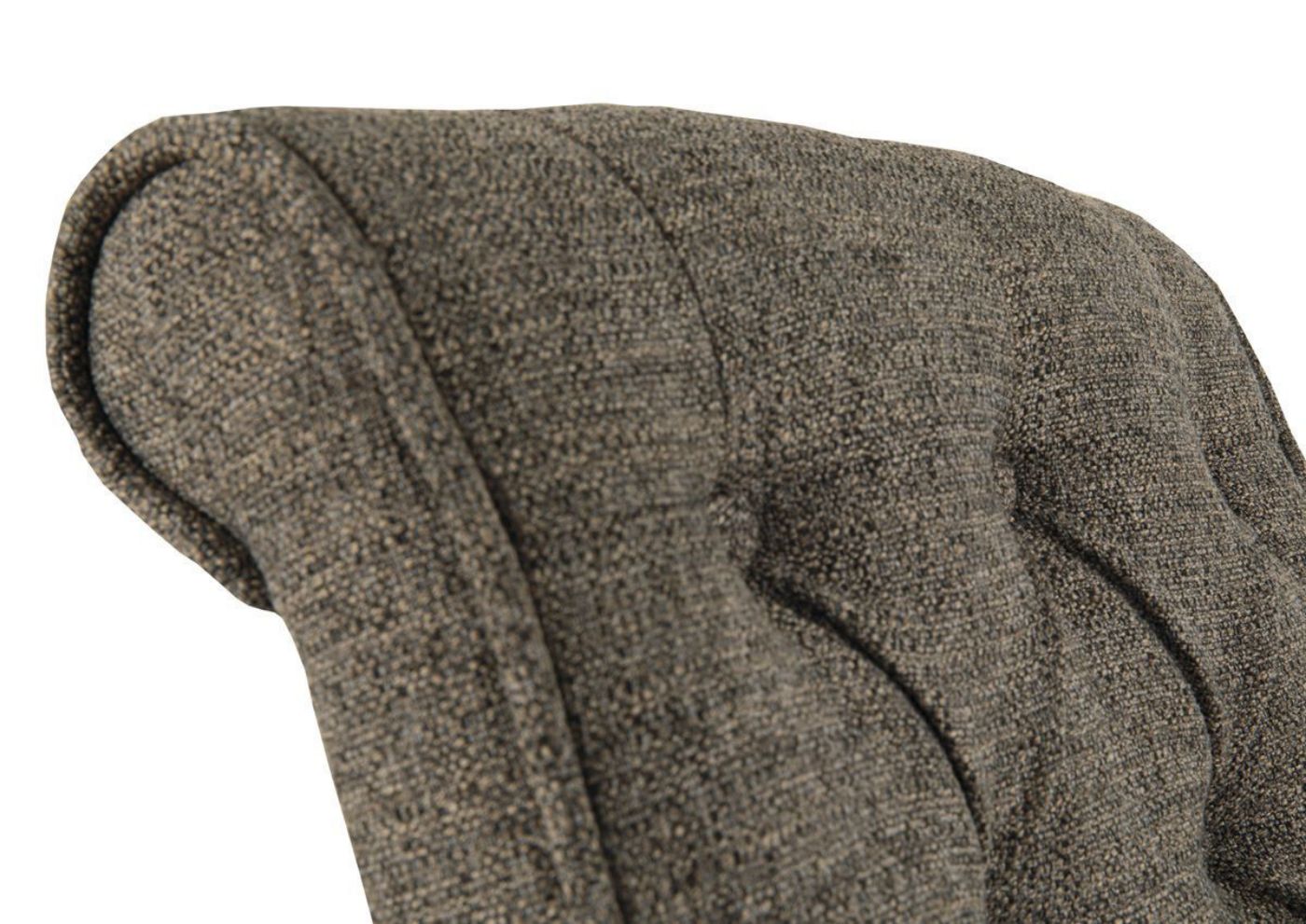 Tripton 24 Inch Warm Gray Upholstered Bar Stool by Ashley Showing the Upholstery Detail | Home Furniture Plus Bedding