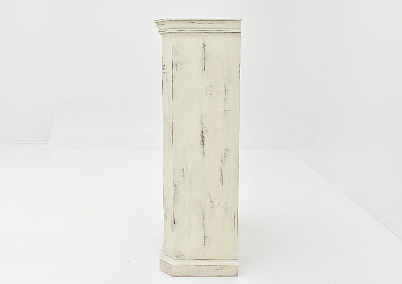 White Westgate Chest of Drawers by Vintage Furniture Showing the Side View | Home Furniture Plus Bedding