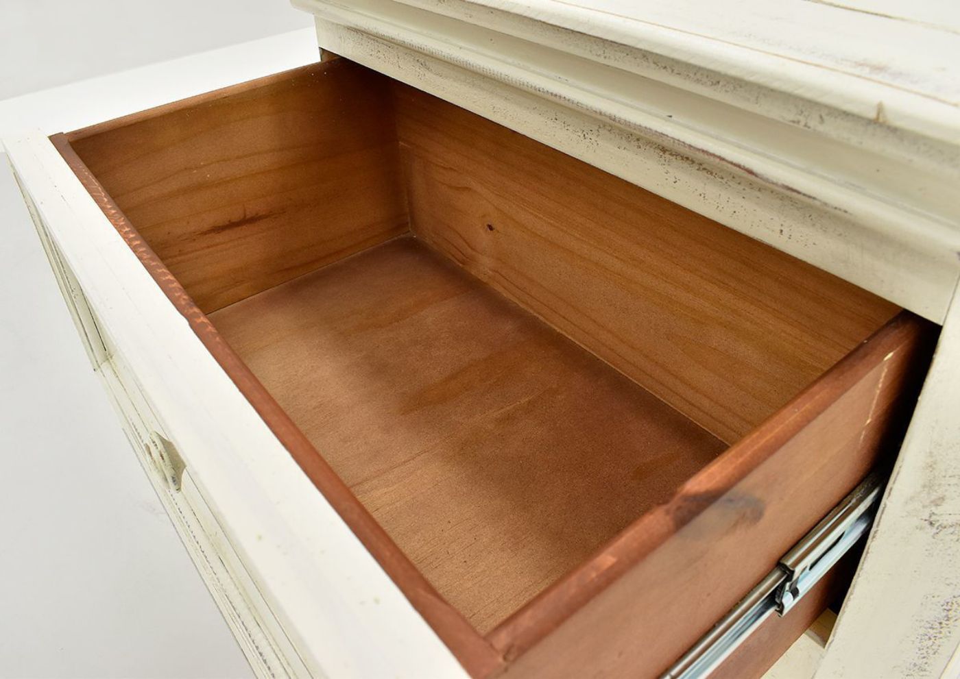 White Westgate King Size Bedroom Showing the Drawer Interior | Home Furniture Plus Bedding