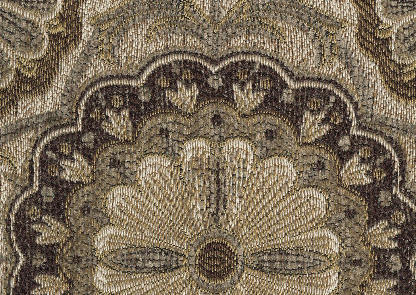 Breville Accent Chair by Ashley Furniture in a Patterned Upholstery of Browns, Beiges and Natural Hues Showing the Upholstery Detail | Home Furniture Plus Mattress