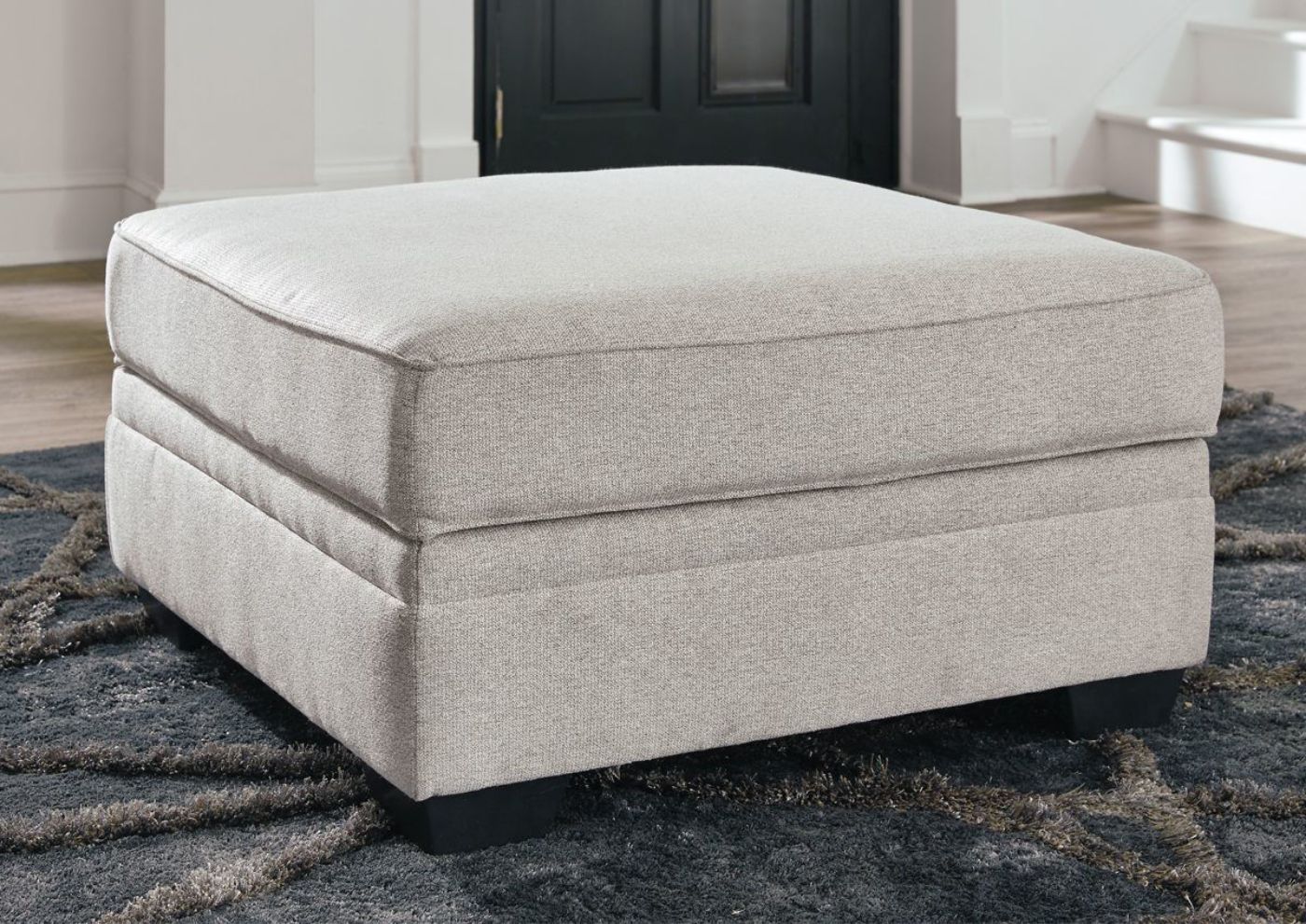 Picture of Dellara Storage Ottoman - Off White