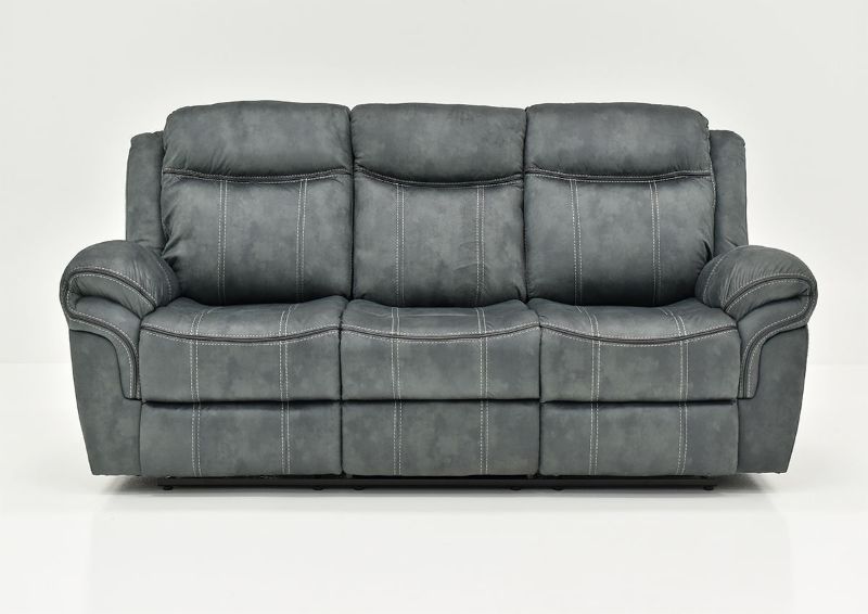 Gray Sorrento Reclining Sofa By Lane Furniture Showing the Front View | Home Furniture Plus Bedding