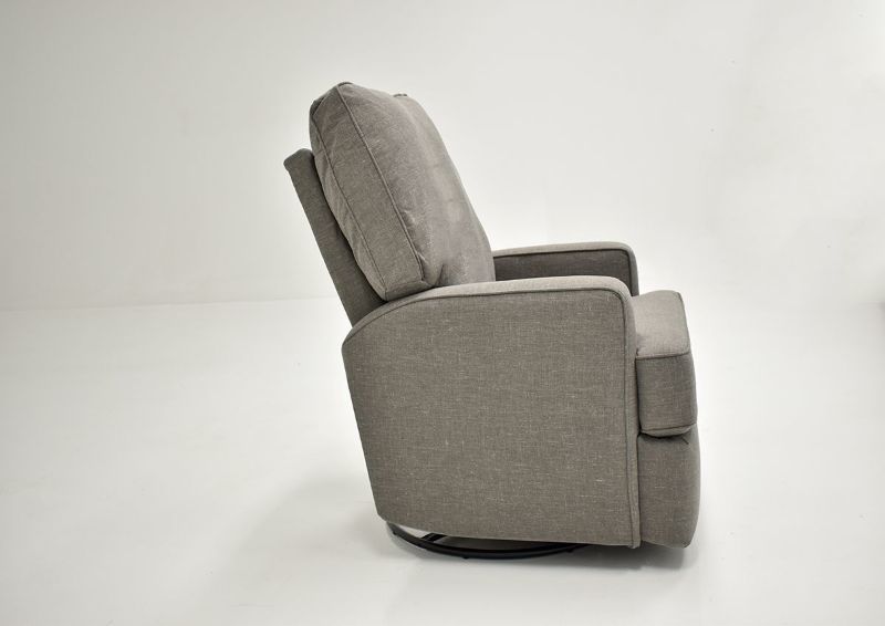 Gray Kersey Swivel Glider Recliner by Best Home Furnishings Showing the Side View, Made in the USA | Home Furniture Plus Bedding