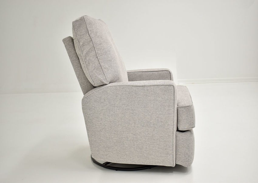 Kersey Swivel Glider Recliner Light Gray Home Furniture