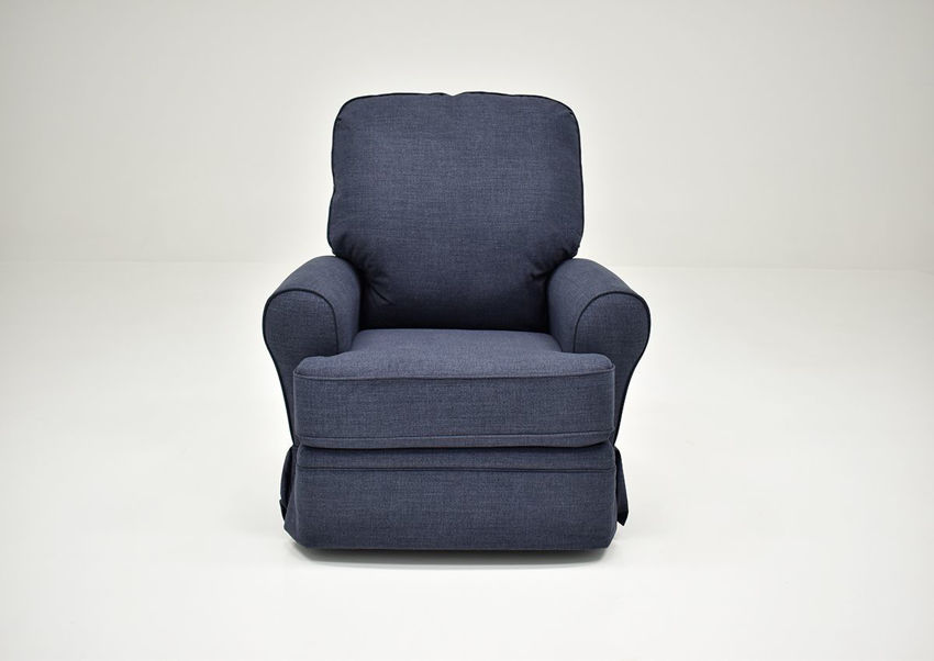 Juliana Swivel Glider Recliner Navy Home Furniture