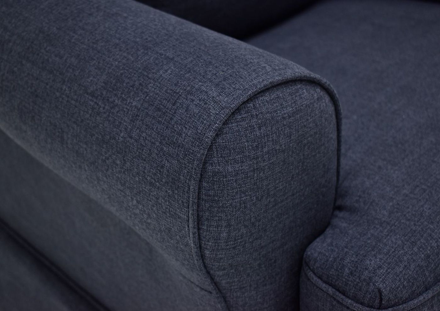 Navy Blue Juliana Swivel Glider Recliner by Best Home Furnishings Showing the Arm Detail, Made in the USA | Home Furniture Plus Bedding