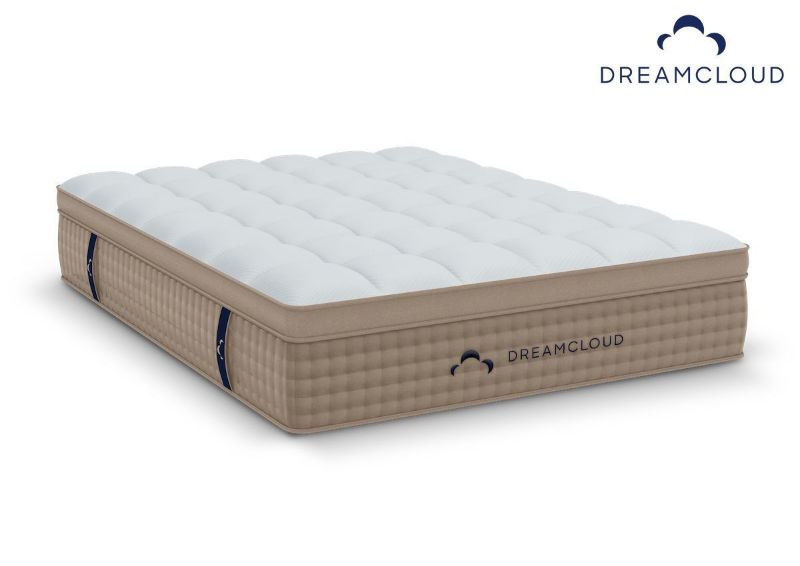 DreamCloud Luxury Hybrid Mattress. Full Size. Showing the Angle View | Home Furniture Plus Bedding