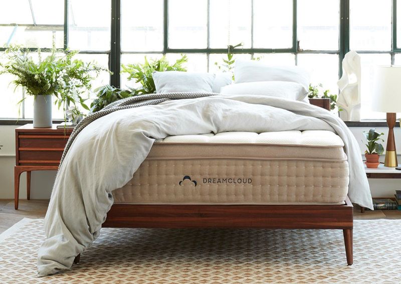 DreamCloud Luxury Hybrid Mattress. Full Size. Showing the Room View | Home Furniture Plus Bedding