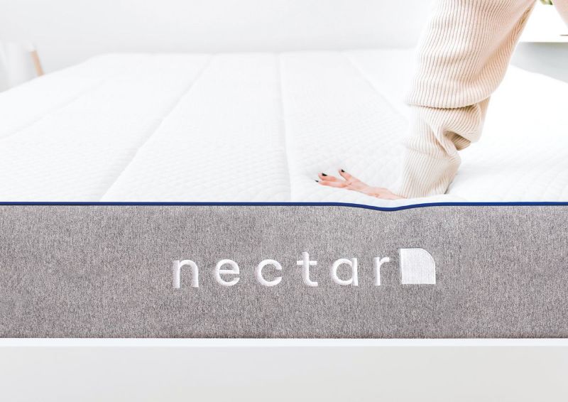 Nectar Memory Foam Mattress. Queen Size, Showing the Plushness of the Mattress | Home Furniture Plus Bedding