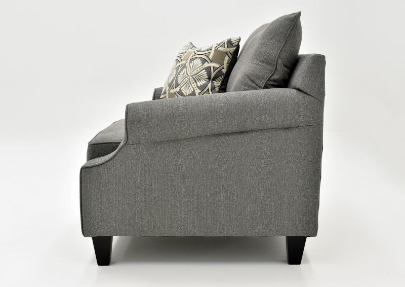 Gray Bay Ridge Chair by Behold Furniture Showing the Side View | Home Furniture Plus Bedding