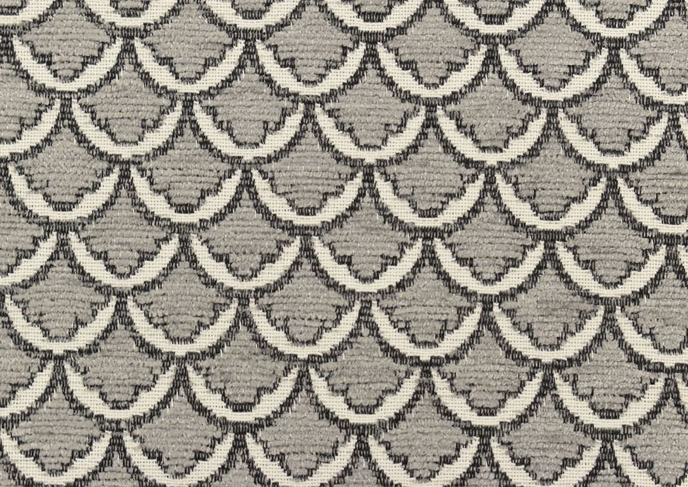 Gray Bay Ridge Ottoman by Behold Showing the Upholstery, Made in the USA | Home Furniture Plus Bedding