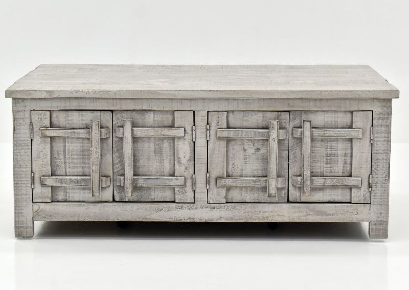 Gray San Andres Coffee Table by International Furniture Showing the Front View | Home Furniture Plus Bedding