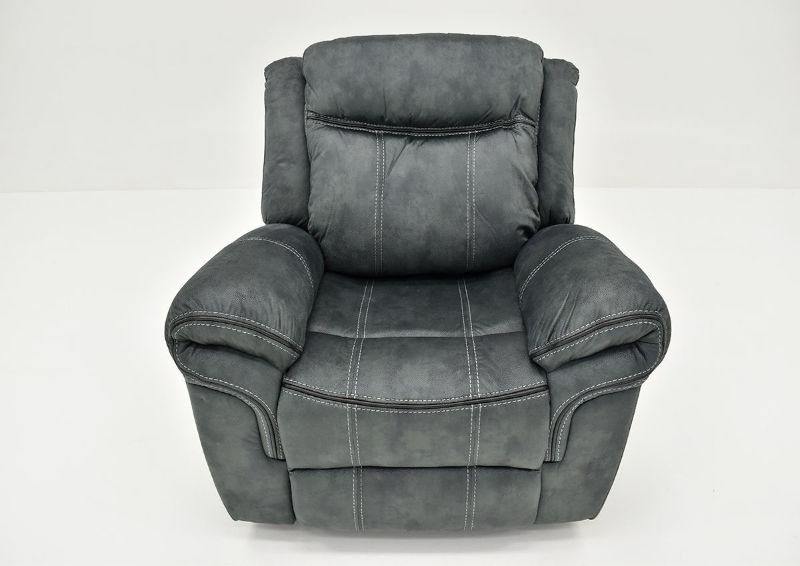 Gray Sorrento Glider Recliner By Lane Furniture Showing the Front View From Above Slightly | Home Furniture Plus Bedding