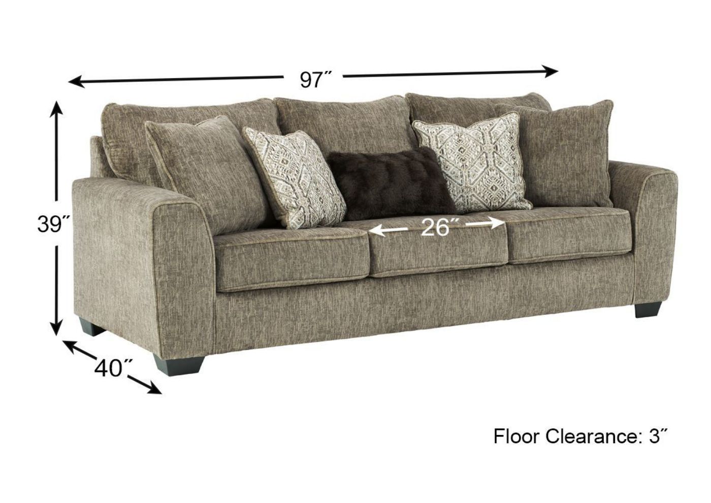 Picture of Olin Sleeper Sofa - Brown