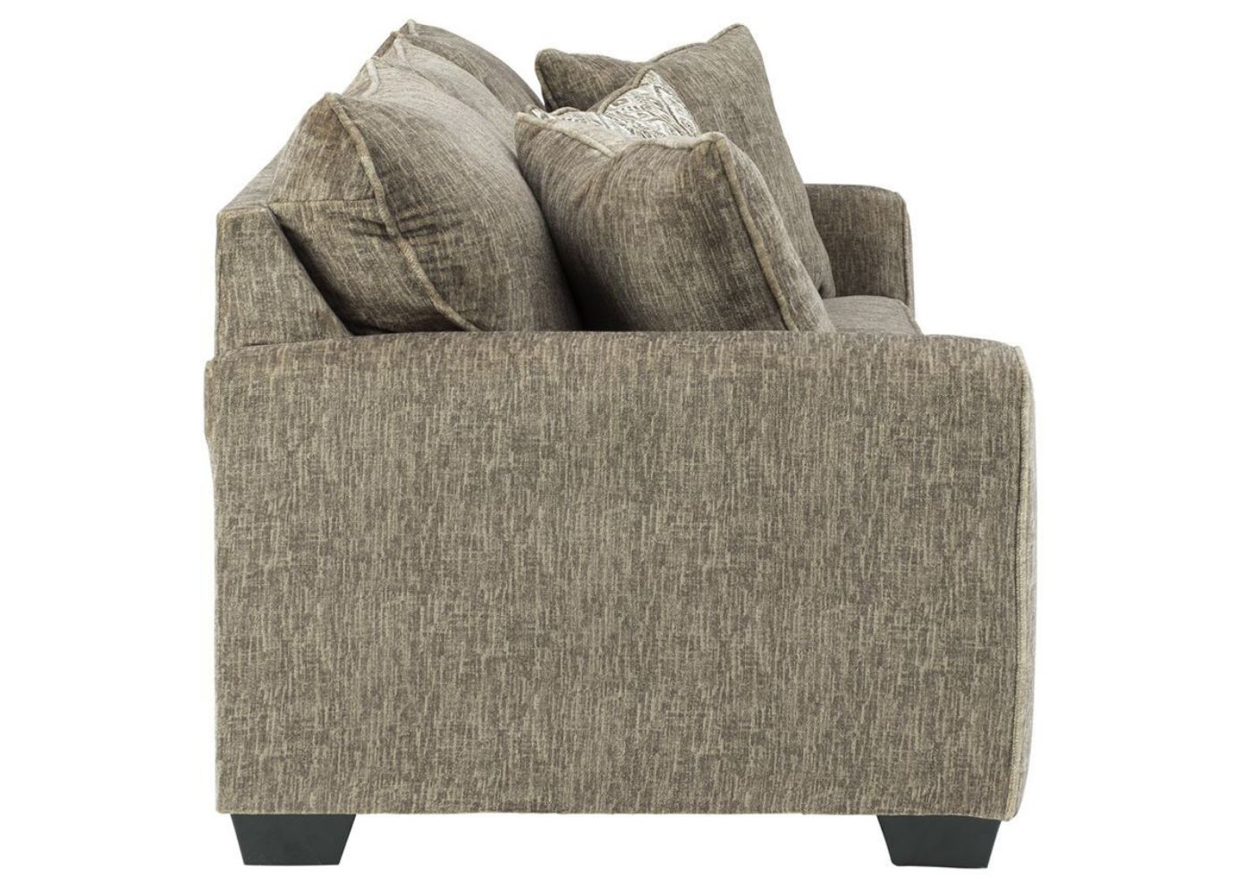 Chocolate Brown Olin Sleeper Sofa by Ashley Furniture Showing the Side View | Home Furniture Plus Bedding