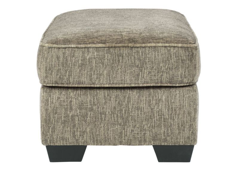Chocolate Brown Olin Ottoman by Ashley Furniture Showing the Side View | Home Furniture Plus Bedding