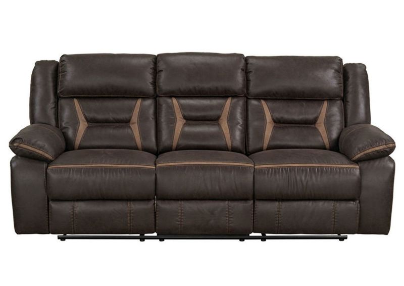Chocolate Brown Engage Reclining Sofa by Lane Home Furnishings Showing the Front View | Home Furniture Plus Bedding