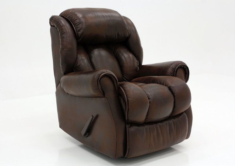Brown Cody Rocker Recliner by Homestretch at an Angle | Home Furniture Plus Mattress