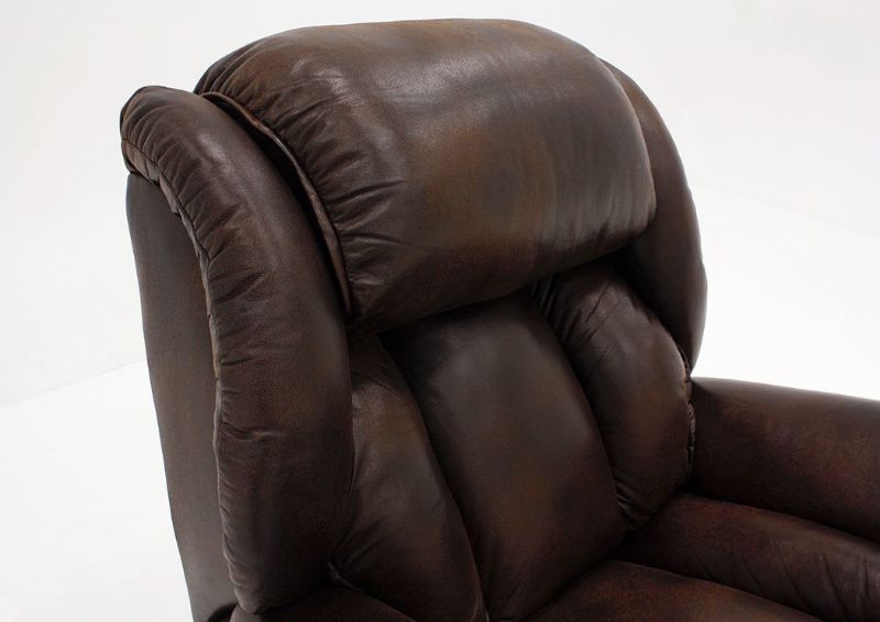 Brown Cody Rocker Recliner by Homestretch Showing the Seat Back Detail | Home Furniture Plus Mattress