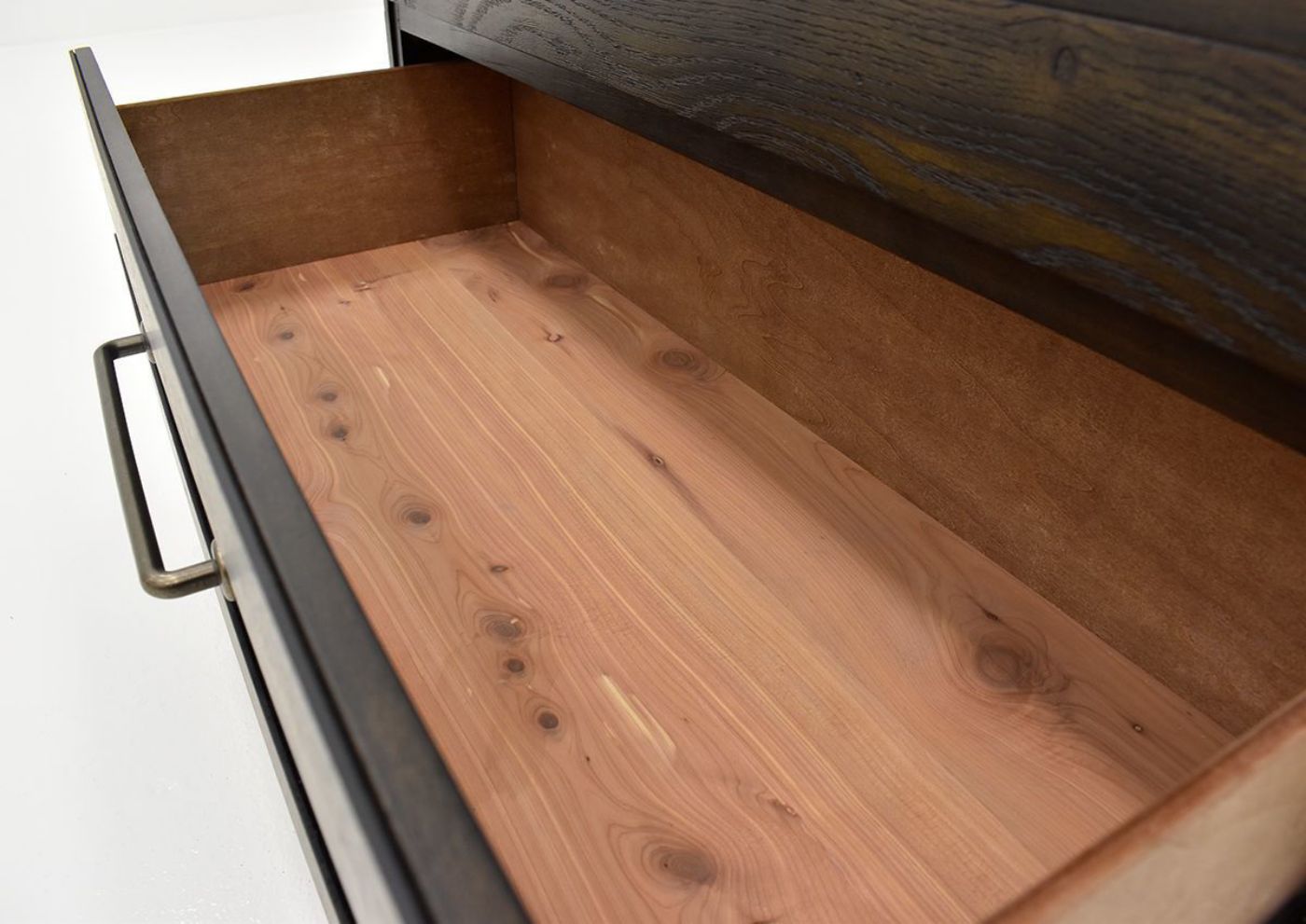 Brown Edison Chest of Drawers by Bernard Furniture Showing the Drawer Interior | Home Furniture Plus Bedding