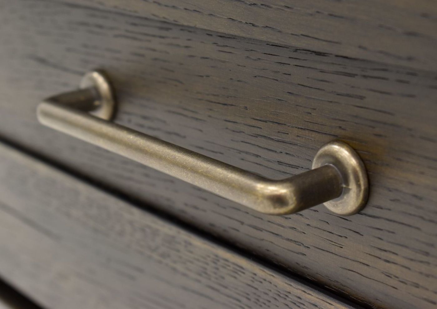 Brown Edison Nightstand by Bernard Furniture Showing the Drawer Pull Detail | Home Furniture Plus Bedding